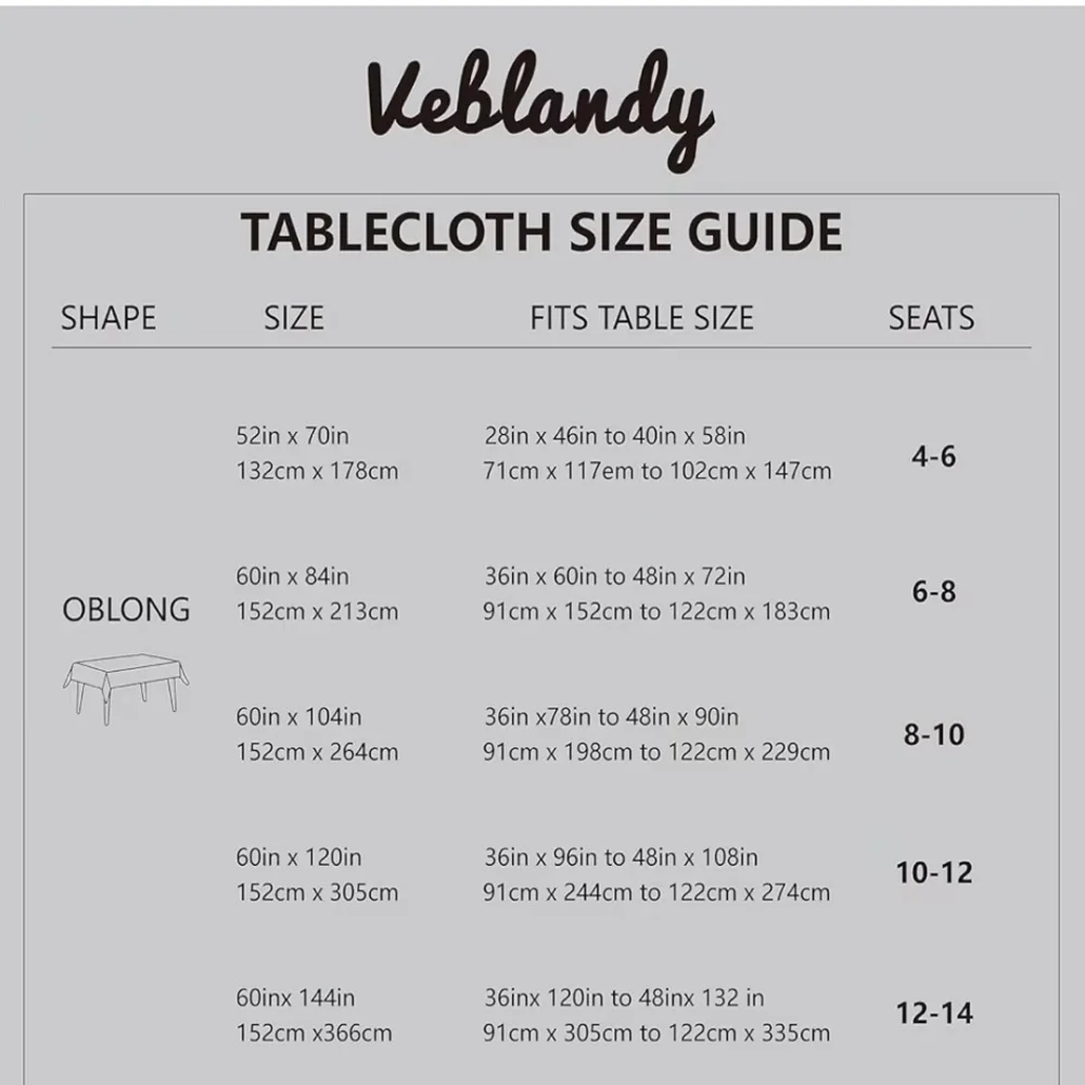 Beige Rectangle 52 X 70 Washable Wrinkle Resistant Tablecloth